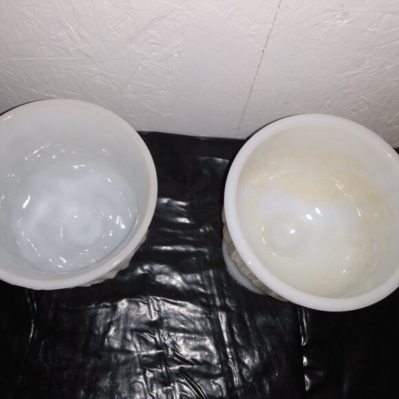 Vintage Milk Glass Vase/Planters - Picture 10 of 10
